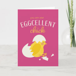 Eggcellent Chick - Valentine's Day Card Karte