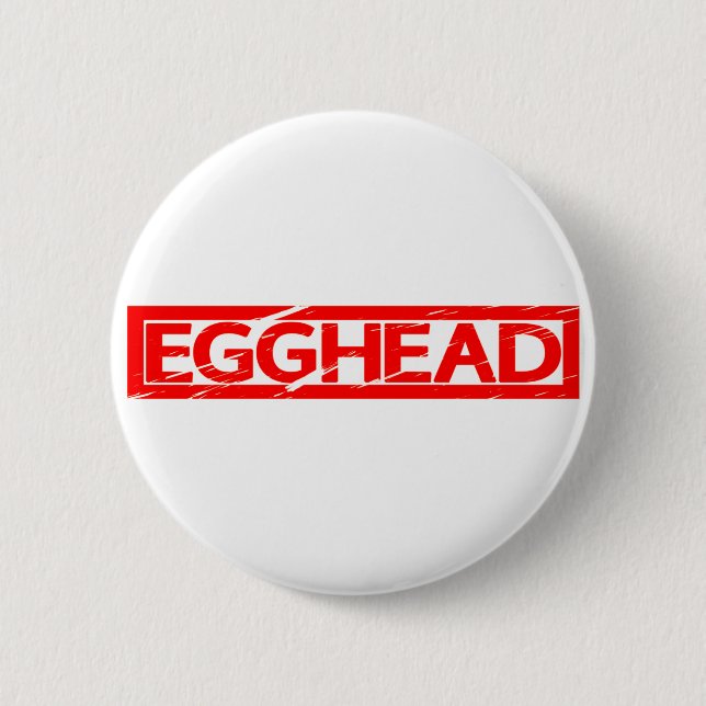 Egghead Briefmarke Button (Vorderseite)