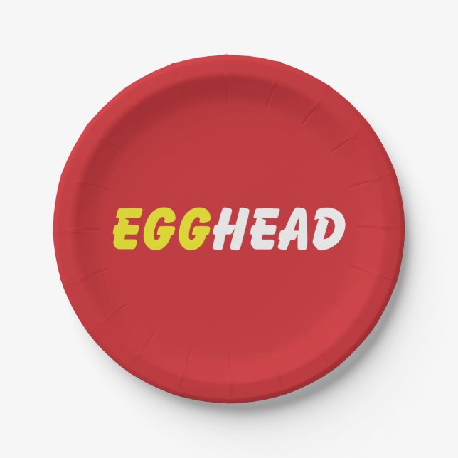 EGGHEAD PAPPTELLER (Vorderseite)