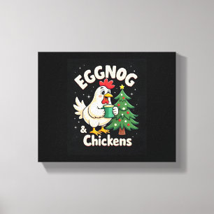 Eggnog & Chickens Leinwanddruck