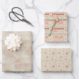 Eggnog Geschenkpapier Set