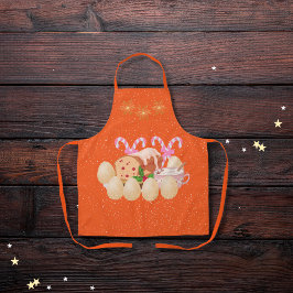 Eggnog und andere Leckereien, orange Schürze