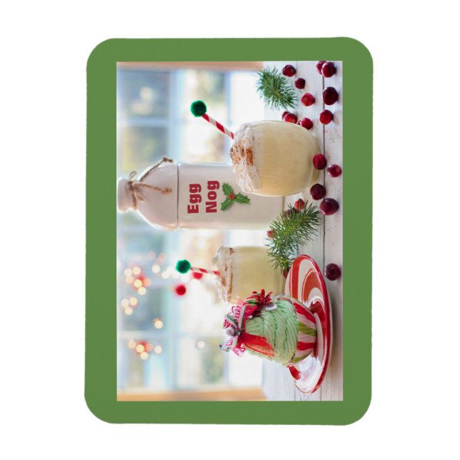 Eggnog und Cupcake Magnet (Vertikal)