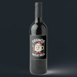 Eggnog Weather Christmas Retro Weinetikett<br><div class="desc">Eggnog Weather Christmas Retro</div>