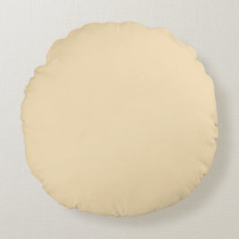 Eggnog Yellow Round Kissen