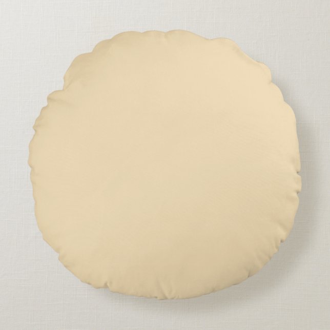 Eggnog Yellow Round Kissen (Vorderseite)