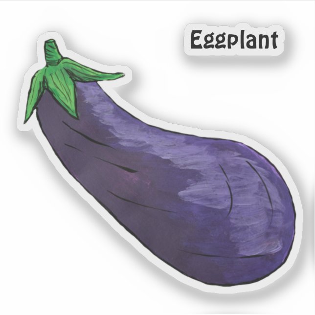 Eggplant Aufkleber (Vorderseite)