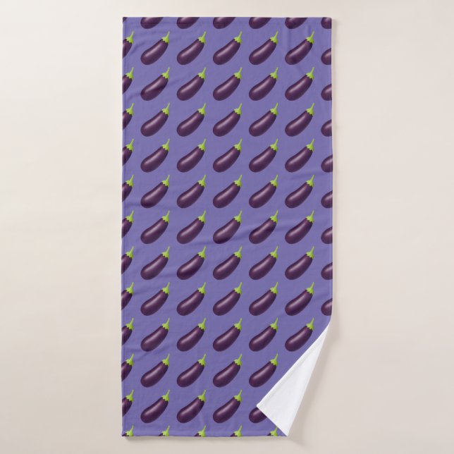 Eggplant Emoji Badehandtuch (Badehandtuch)
