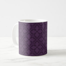 Eggplant Gothic Revival Quatrefolie Kaffeemaschine Kaffeetasse