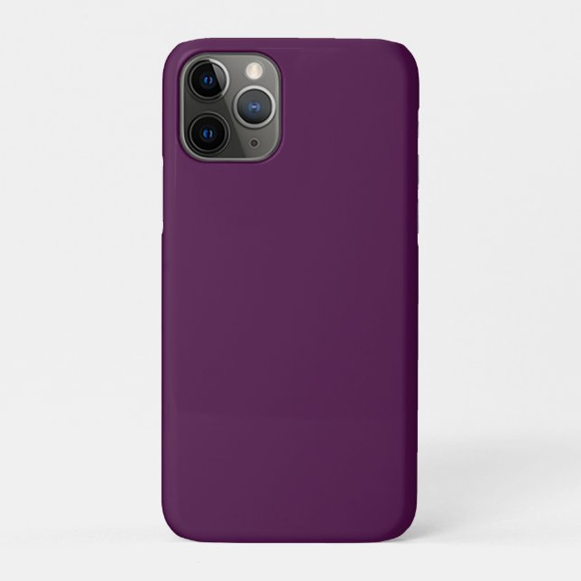 Eggplant Lila Classic Solid Schlicht Case-Mate iPhone Hülle (Rückseite)