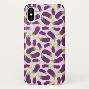 Eggplant Lila Pflanzenmuster Case-Mate iPhone Hülle