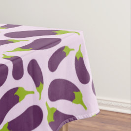 Eggplant Lila Pflanzenmuster Tischdecke