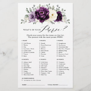 Eggplant Lila Plum Ivory Boho Brautparty Game