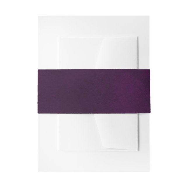 Eggplant Lila Plum lilac Lavender Wedding Invita Einladungsbanderole (Vorderseite Beispiel)