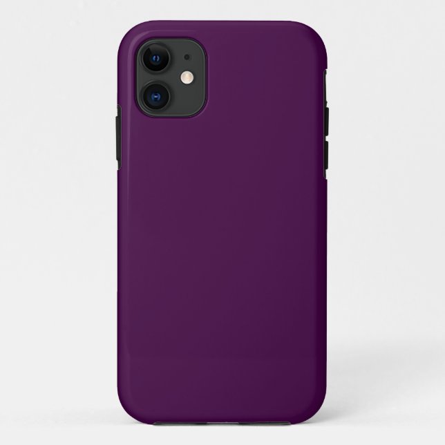 Eggplant Lila Solid Color Case-Mate iPhone Hülle (Rückseite)