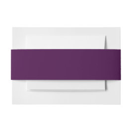 Eggplant Lila Solid Color Einladungsbanderole