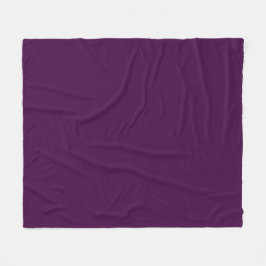 Eggplant Lila Solid Color Fleecedecke