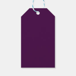 Eggplant Lila Solid Color Geschenkanhänger