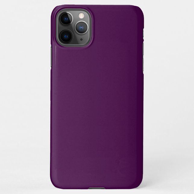 Eggplant Lila Solid Color iPhone Hülle (Rückseite)