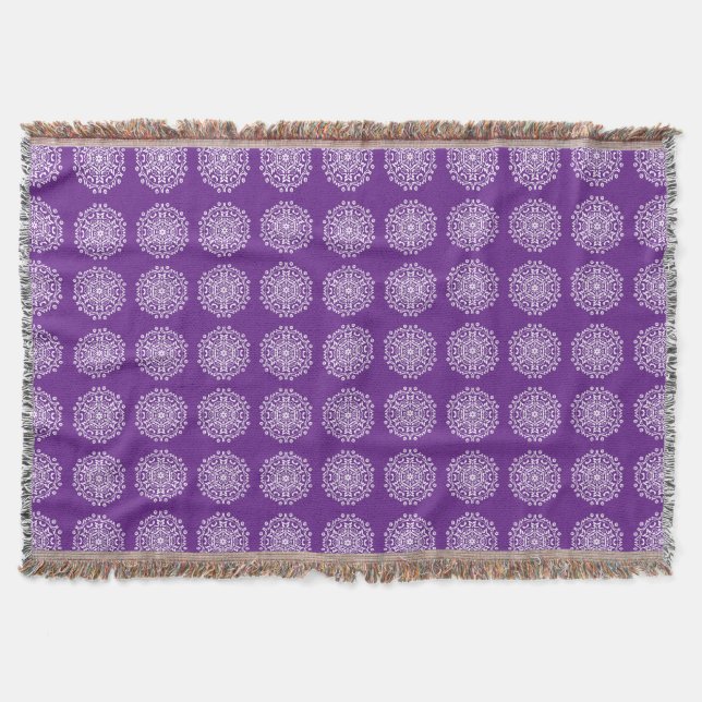 Eggplant Mandala Decke (Vorderseite)