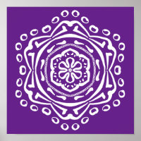 Eggplant Mandala