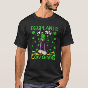 Eggplant sind meine Glücksbringer Eggplant Frucht T-Shirt