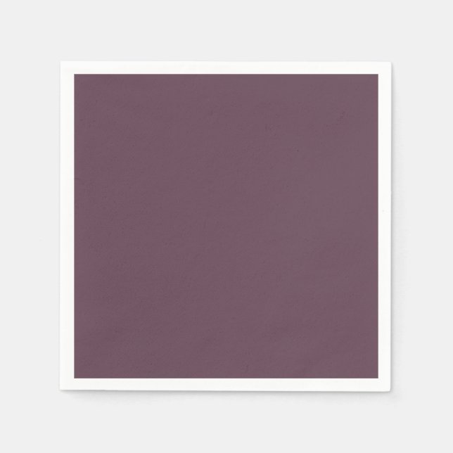 Eggplant Standard Cocktail Paper Napkin Serviette (Vorderseite)