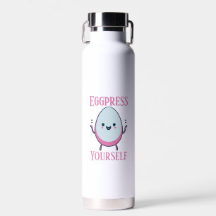 Eggpress Yourself" Funny Puff Trinkflasche