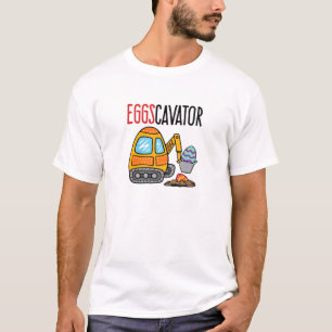 Eggs Cavator Ostereier Jäger Junge Kind Geschenk T-Shirt