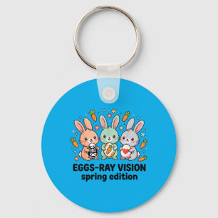 Eggs-Ray Frühlingsedition Lustige Rad Tech Ostern Schlüsselanhänger