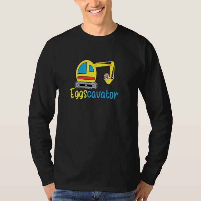 Eggscavator Ostereier Grabator Ostern E T-Shirt (Vorderseite)