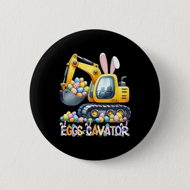 Eggscavator Ostereier Jagdwagen bis Button (Vorderseite)