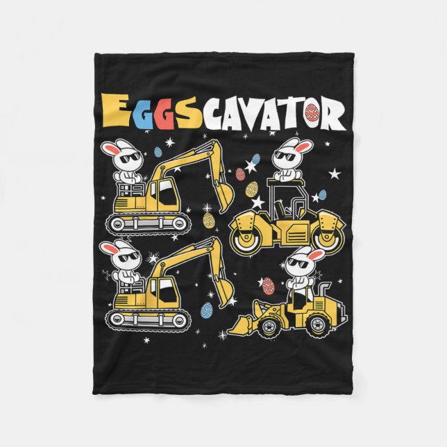 Eggscavator Ostereier Jagdwagen bis Fleecedecke (Vorderseite)