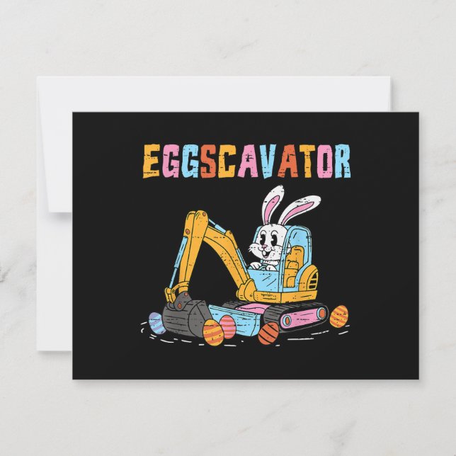 Eggscavator Ostereier Jagdwagen bis Save The Date (Vorderseite)