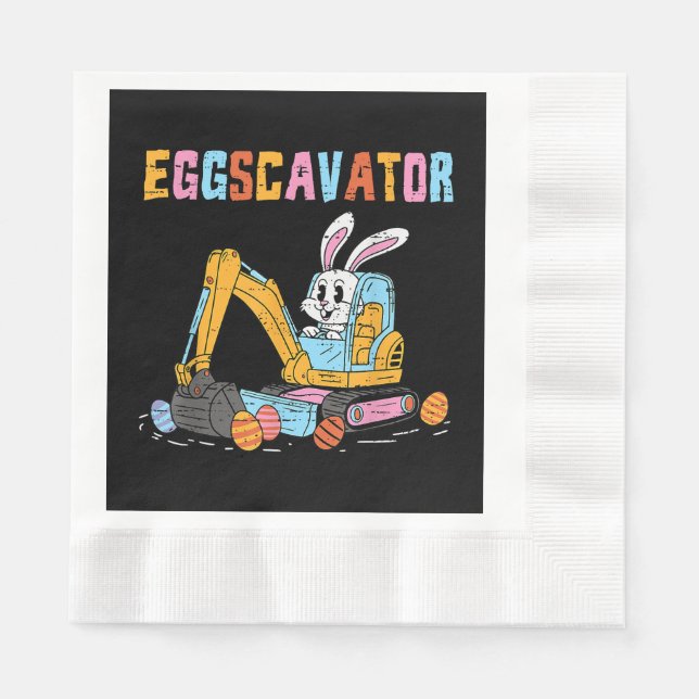 Eggscavator Ostereier Jagdwagen bis Serviette (Vorderseite)