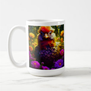 Eggsellent Vibes!   Hübsche, farbenfrohe Hühnerart Kaffeetasse