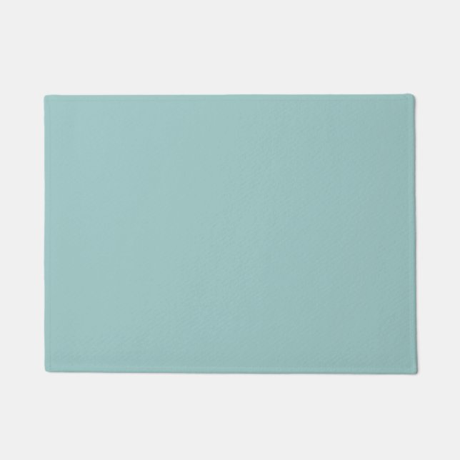 Eggshell Blue Solid Color Fußmatte (Vorderseite)