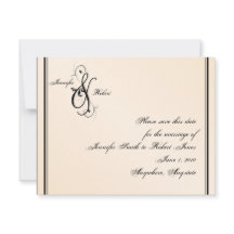 Eggshell Elegance Wedding Save the Date
