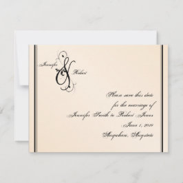 Eggshell Elegance Wedding Save the Date