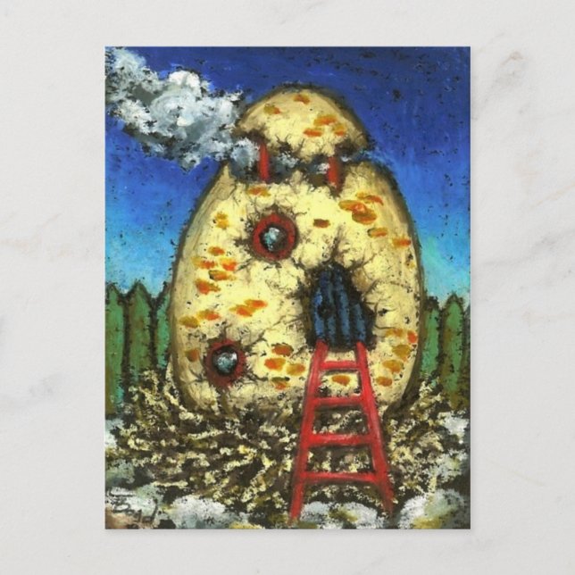 Eggshell Feenhaus Postcard Postkarte (Vorderseite)