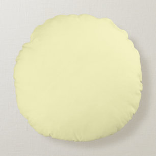 Eggshell(Vollfarbe) Rundes Kissen
