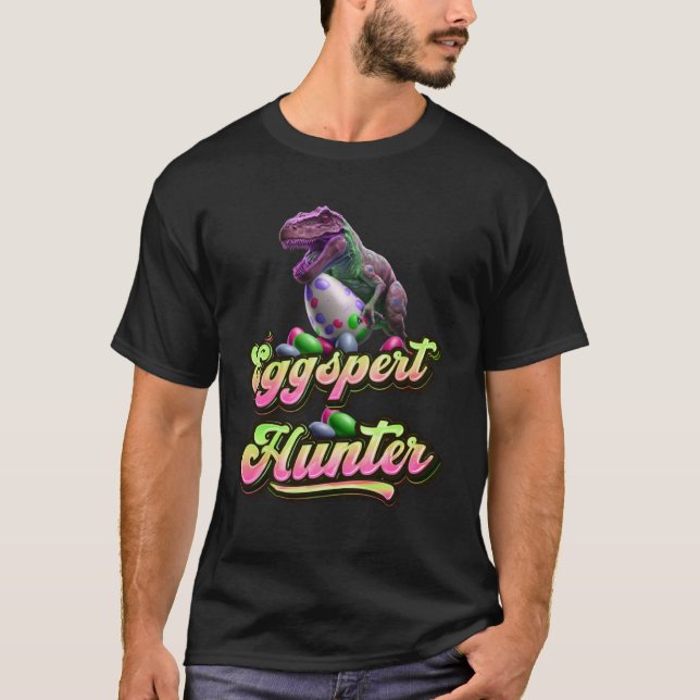 Eggspert Easter Eggs Hunter Easter Dinosaur Egg  3 T-Shirt (Vorderseite)