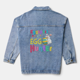 Eggspert Egg Hunter Cool Ostern Bunny Junting Egg Jeansjacke