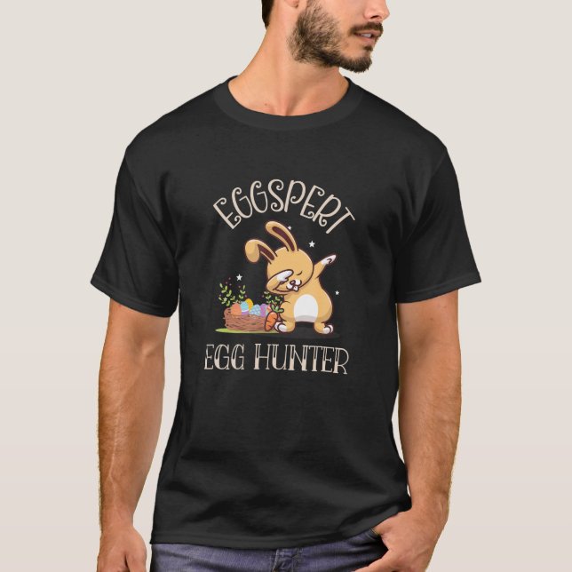 Eggspert Egg Hunter Funny Oster Day Eggs Jagen T-Shirt (Vorderseite)