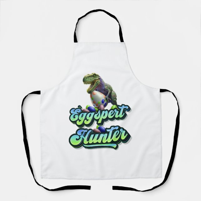 Eggspert Ostereier Hunter Ostern Dinosaurier Ei Schürze (Vorderseite)