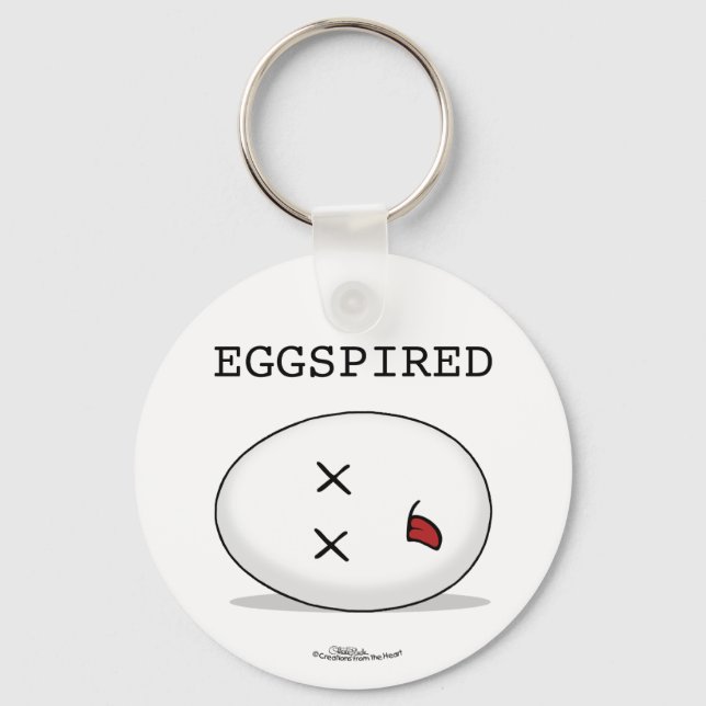 Eggspired-(Abgelaufen) Totes Ei Schlüsselanhänger (Vorderseite)