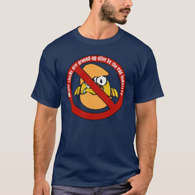 Eggsploited Dunkelheits-T - Shirt (Vorderseite)