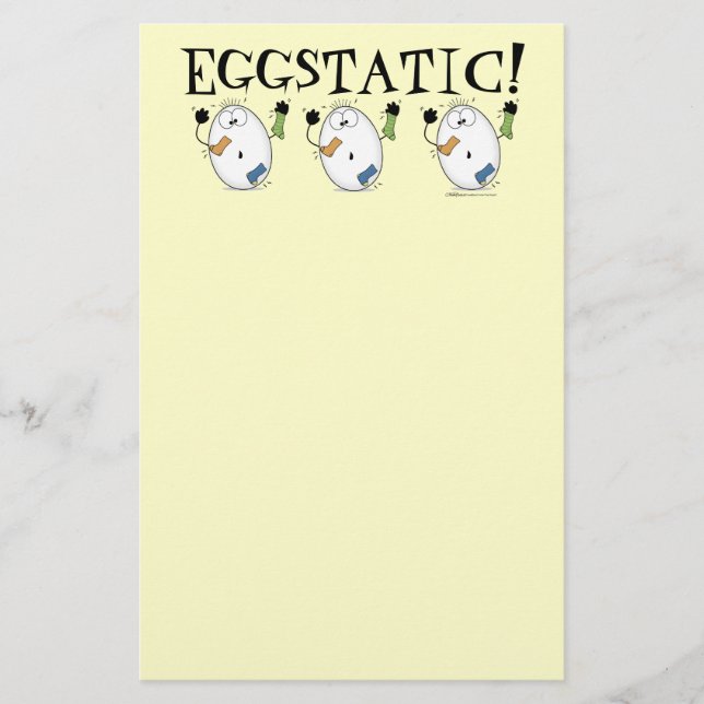 Eggstatic-Ei Briefpapier (Vorderseite)