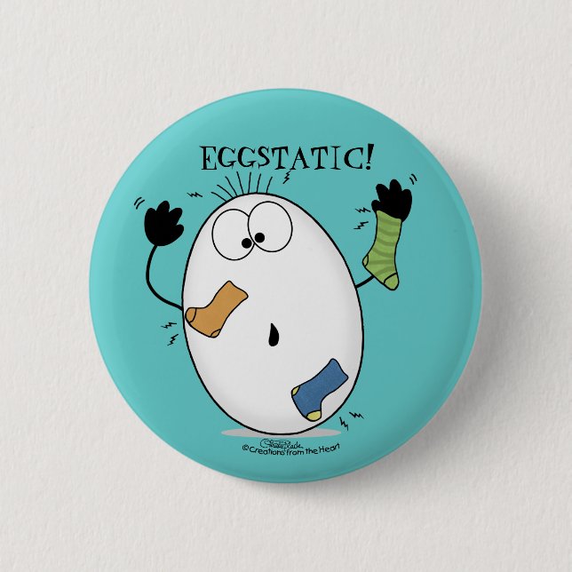 Eggstatic-Ei Button (Vorderseite)