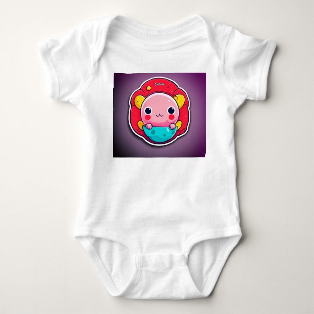 Eggtastisches, Niedliches Baby Baby Strampler (Vorderseite)
